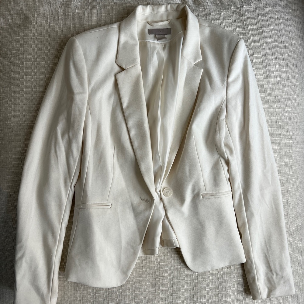 White H&M Blazer